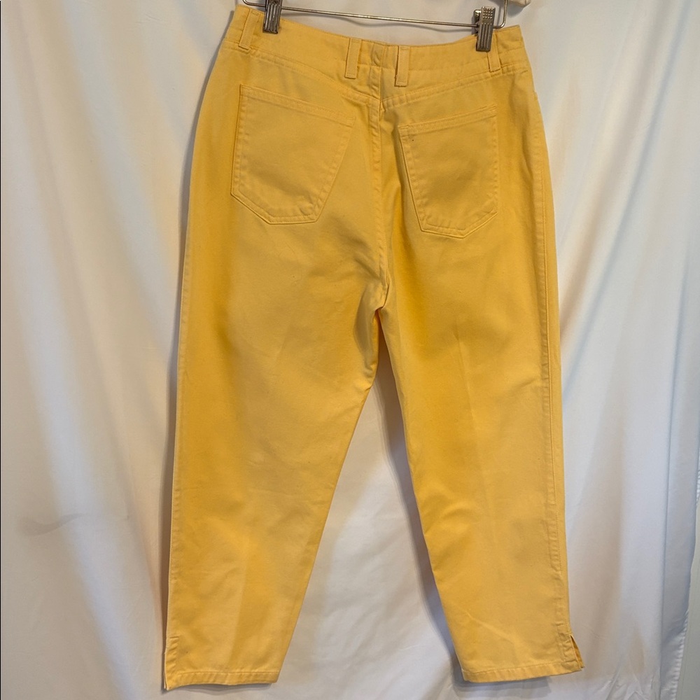 Talbots Petites Bright Yellow Women’s Jeans Y2K SZ 6P QuietbLuxury - Picture 4 of 11